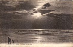 CPA Coucher de Soleil 