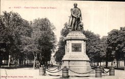 CPA Nancy Cours Leopold Statue de Drouot 