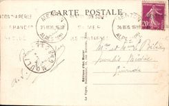 CPA La Cote d'Azur Menton Vallee du Borrigo les hotels