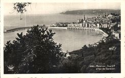 CPA Menton vue generale prise de Garavan 