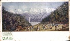 CPA Montagne Publicite Dentifrice Cressol 