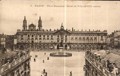 CPA Nancy Place Stanislas Hotel de ville XVIII siecle 