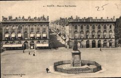 CPA Nancy Place et rue Stanislas 