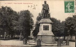 CPA Nancy Cours Leopold Statue de Drouot 