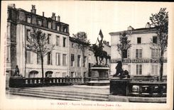 CPA Nancy Square Lafayette et statue Jeanne d'Arc 