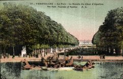 CPA Versailles le Parc le Bassin du Char d'Apollon 