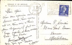 CPA Versailles et ses Merveilles vue generale sur le parc et le chateau 