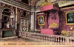 CPA Versailles le Chateau la chambre a coucher de Louis XIV 