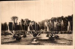CPA Versailles le parc le bassin du GDragon un jour de Grandes Eaux 