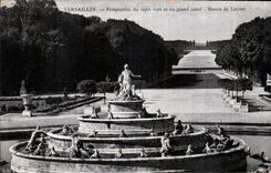 CPA Versailles Perspective du tapis vert et du grand canal Bassin de Latone 