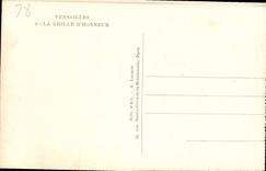 CPA Versailles La Grille d'Honneur 