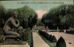 CPA Versailles Le Parc Le Parterre du Nord La Nymphe accrouple 