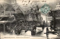 CPA Versailles Trainon Voiture du Sacre de Charles X 