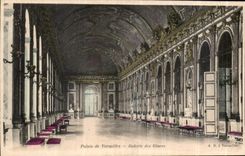 CPA Palais de Versailles galerie des Glaces 