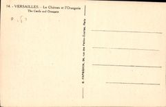 CPA Versailles le Chateau et l'Orangerie 