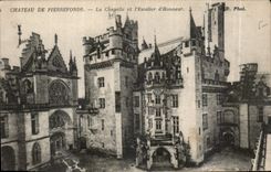 CPA Chateau de Pierrefonds La Chapelle et l'Escalier d'Honneur 