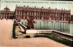 CPA Palais de Versailles Facade sur les Jardins et le Parterre d'eau 