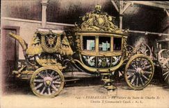CPA Versailles La Voiture du Sacre de Charles X 