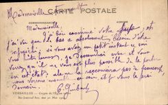 CPA Versailles Crypte de l'Eglise veuve Ste Jeanne d'Arc etat en Mai 1924 