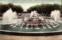 CPA Versailles Le Chateau Le Parc Le Bassin de Latone et les Grandes Eaux 