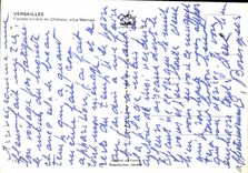 CPM Versailles Facade arriere du Chateau La Marne 