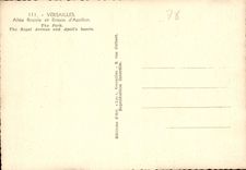 CPM Versailles Allee Royale et Bassin d'Apollon 