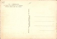 CPM Versailles Le Bassin de Latone et le Chateau 