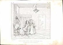 CPM Jeune Femme de hout pres d'un Homme Assie 