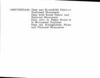 CPM Amsterdam Dam le avec le Palais Royal et le Monument National 