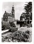 CPM Amsterdam Singel avec la Tour de la Monnaye et le marche aux fleurs 
