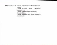 CPM Amsterdam Oude Schans avec la tour Montelbaan 