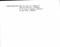 CPM Amsterdam L'Ij avec le bateau Oranje 