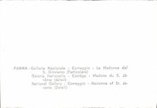 CPA Parma Galerie Nationalle Correge Madonne du S Jerome