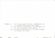 CPA Parma Un des Cloitre Monumentaux de l'Abbaye de S Jean Evangeliste 