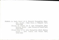 CPA Parma Chaises du Choeur de S Jean Evangeliste 