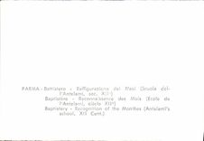 CPA Parma Baptistere Reconnaissance des Mois 