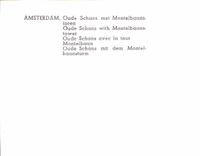 CPM Amsterdam Oude Schans avec la tour Montelbaan 