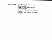 CPM Amsterdam vue sur Ie Amstel et Keizers gracht 