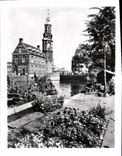 CPM Amsterdam Singel avec la Tour de la Monnaye et le marche aux fleurs 