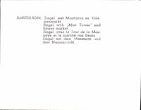 CPM Amsterdam Singel avec la Tour de la Monnaye et le marche aux fleurs