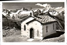 CPM Zermatt Kapelle auf Gornergrat 3130 m Obergabelhorn u Weisshorn 