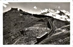 CPM Zermatt Gornergratbahn mit Station Kulm Hotel Gornergrat Monte Rosa 