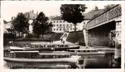 CPM Villers le Lac L'Hotel de France et ses Canots pour le Saut du Doubs 
