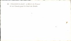 CPM Villers le Lac L'Hotel de France et ses Canots pour le Saut du Doubs