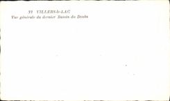 CPM Villers le Lac Vue generale du dernier Bassin du Doubs