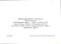 CPA Mittenwald 913 m Oberbayern Hohenluftkurort Kranzberglift Gegen Worner Tiefkarspitze Viererspitz