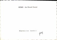 CPM Reims Le Grand Portail 