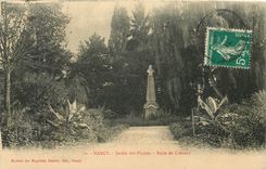 CPA Nancy Jardin des Plantes Buste de Crevaux 