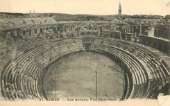 CPA Nimes Les Arenes Vue Interieure 