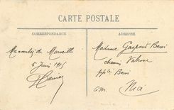 CPA Marseille Le Palais de Justice et la Statue de Berryer Nourrices Enfants